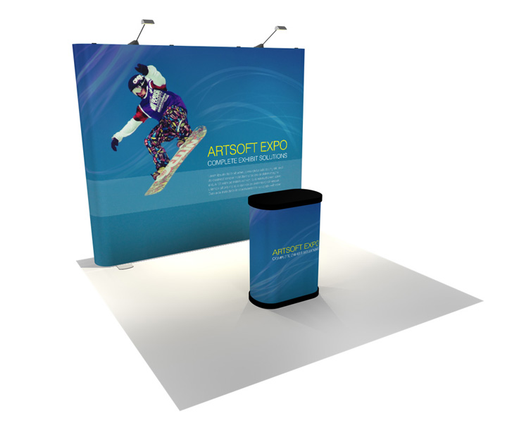 9ft Straight Popup - Artsoft Expo Solutions Inc.